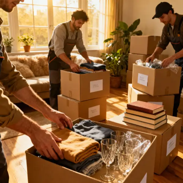 Movers packing in Anchorage